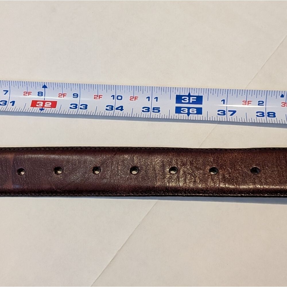 Wilson's Leather Men's Size Medium Brown Real Leather Belt - Picture 10 of 11